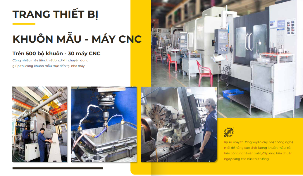 Khuôn mẫu - Máy CNC - Nhựa Hiệp Thành - Công Ty Cổ Phần Sản Xuất Thương Mại Nhựa Hiệp Thành